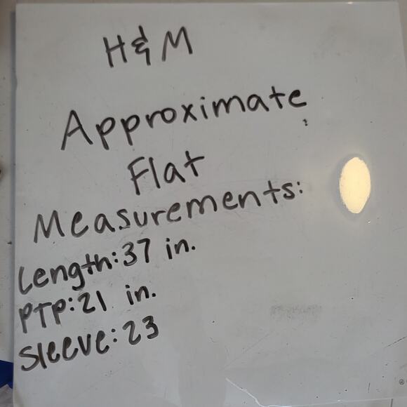 H&M Blue White Striped Linen Blend Coastal Long Sleeve Wrap Mini Dress Size L - Picture 7 of 9